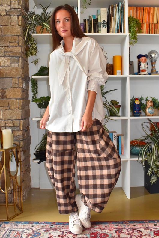 Paloma Tela Neckerchief Blouse Calico